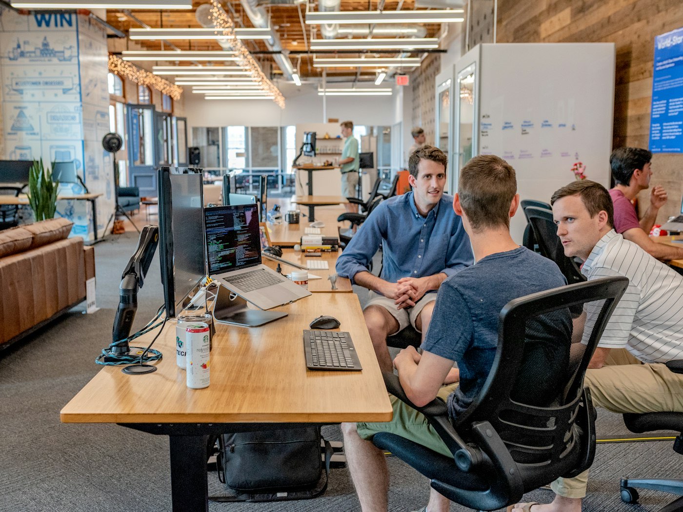 The Jadewave team in a planning meeting